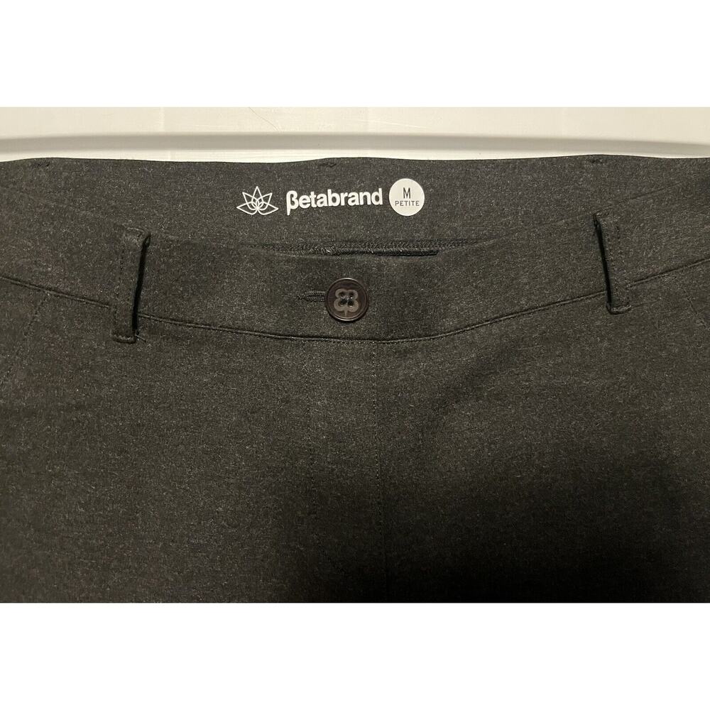 Betabrand Charcoal Skinny Leg Yoga Dress Pants Womens Sz Medium Petite W1166-CH - Picture 4 of 8